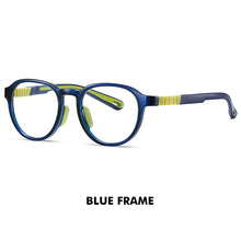 Load image into Gallery viewer, LM Blue Light Glasses For Kids Glasses For Girl Boy Round Frames TR90 Flexible Temples Computer Gaming Clear Eyewear