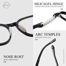 Load image into Gallery viewer, LM Blue Light Glasses For Kids Glasses For Girl Boy Round Frames TR90 Flexible Temples Computer Gaming Clear Eyewear