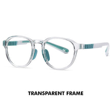 Load image into Gallery viewer, LM Blue Light Glasses For Kids Glasses For Girl Boy Round Frames TR90 Flexible Temples Computer Gaming Clear Eyewear