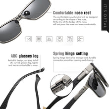 Load image into Gallery viewer, LM Brand 2022 Carbon fiber Square Pochromic Sunglasses Men Polarized Women Sun Glasses Driving UV400 Goggles zonnebril heren