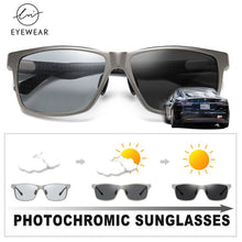 Load image into Gallery viewer, LM Brand 2022 Carbon fiber Square Pochromic Sunglasses Men Polarized Women Sun Glasses Driving UV400 Goggles zonnebril heren