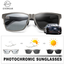 Load image into Gallery viewer, LM Brand 2023 Carbon fiber Square Photochromic Sunglasses Men Polarized Women Sun Glasses Driving UV400 Goggles zonnebril heren