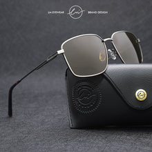 Load image into Gallery viewer, LM Brand Rectangle Polarized Sunglasses Men Women Metal Frame Spring Hinge Driving Anti-glare Sun Glasses Driving Male UV400