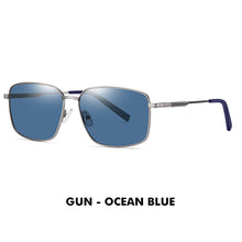 Load image into Gallery viewer, LM Brand Rectangle Polarized Sunglasses Men Women Metal Frame Spring Hinge Driving Anti-glare Sun Glasses Driving Male UV400