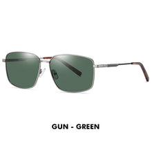 Load image into Gallery viewer, LM Brand Rectangle Polarized Sunglasses Men Women Metal Frame Spring Hinge Driving Anti-glare Sun Glasses Driving Male UV400