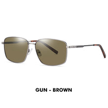 Load image into Gallery viewer, LM Brand Rectangle Polarized Sunglasses Men Women Metal Frame Spring Hinge Driving Anti-glare Sun Glasses Driving Male UV400
