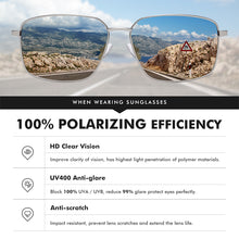 Load image into Gallery viewer, LM Brand Rectangle Polarized Sunglasses Men Women Metal Frame Spring Hinge Driving Anti-glare Sun Glasses Driving Male UV400