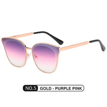 Load image into Gallery viewer, LM Cat Eye Sunglasses Women Brand Designer Ladies Vintage Gradient Glasses Retro Sun glasses Female Eyewear UV400 gafas de sol