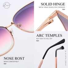 Load image into Gallery viewer, LM Cat Eye Sunglasses Women Brand Designer Ladies Vintage Gradient Glasses Retro Sun glasses Female Eyewear UV400 gafas de sol