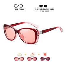 Load image into Gallery viewer, LM Design Women Sunglasses Photochromic Polarized Lens Ladies Cat Eye Sun Glasses UV400 Protection gafas de sol mujer