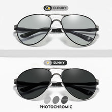 Load image into Gallery viewer, LM Pilot Photochromic Sunglasses For Men Women Polarized Chameleon Lenses  Anti-Glare Eyewear Driving UV400