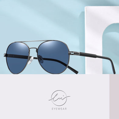 LM Pilot Polarized Sunglasses Men Women Aviation Metal Frame Male Sun Glasses For Driving Goggle zonnebril heren UV400