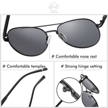 Load image into Gallery viewer, LM Pilot Polarized Sunglasses Men Women Aviation Metal Frame Male Sun Glasses For Driving Goggle zonnebril heren UV400