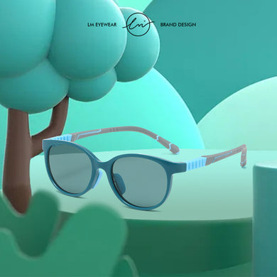 LM Flexible Kids Sports Sunglasses Candy Color Glasses for Junior Boys Girls Age 5-10 Elastic Temples  UV Protect