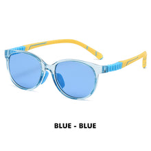 Load image into Gallery viewer, LM Flexible Kids Sports Sunglasses Candy Color Glasses for Junior Boys Girls Age 5-10 Elastic Temples  UV Protect