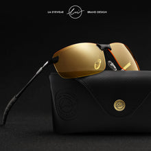 Load image into Gallery viewer, LM HD Night Vision Glasses Polarized Men Classic Yellow Lens Sunglasses for Driving Safe Anti-glare Alloy Frame Gafas De Sol