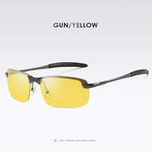 Load image into Gallery viewer, LM HD Night Vision Glasses Polarized Men Classic Yellow Lens Sunglasses for Driving Safe Anti-glare Alloy Frame Gafas De Sol