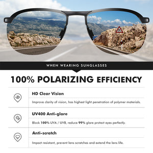 LM  Polarized Men Sunglasses Brand Women Photochromic Sun Glasses Spring Hinges UV400 For Male Oculos