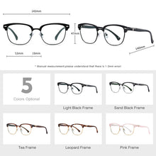 Load image into Gallery viewer, LM Men Anti Blue Ray Light Blocking Glasses Women Blue Light Glasses For Computer Clear Gaming Eyeglasses TR90 Glasses Frame