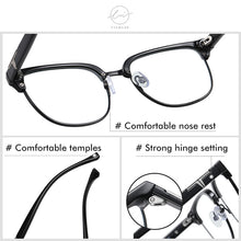 Load image into Gallery viewer, LM Men Anti Blue Ray Light Blocking Glasses Women Blue Light Glasses For Computer Clear Gaming Eyeglasses TR90 Glasses Frame