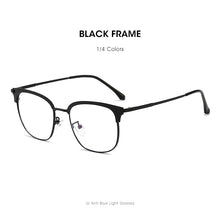 Load image into Gallery viewer, LM Men Blue Light Blocking Glasses Titanium Alloy Frame Computer Gaming Blue Ray Goggles Square Ultralight Eyeglasses For Women