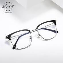 Load image into Gallery viewer, LM Men Blue Light Blocking Glasses Titanium Alloy Frame Computer Gaming Blue Ray Goggles Square Ultralight Eyeglasses For Women