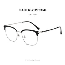 Load image into Gallery viewer, LM Men Blue Light Blocking Glasses Titanium Alloy Frame Computer Gaming Blue Ray Goggles Square Ultralight Eyeglasses For Women