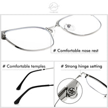 Load image into Gallery viewer, LM Men Blue Light Blocking Glasses Titanium Alloy Frame Computer Gaming Blue Ray Goggles Square Ultralight Eyeglasses For Women