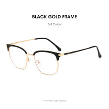 Load image into Gallery viewer, LM Men Blue Light Blocking Glasses Titanium Alloy Frame Computer Gaming Blue Ray Goggles Square Ultralight Eyeglasses For Women