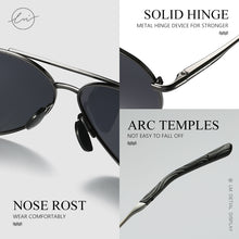 Load image into Gallery viewer, LM Men Pilot Sunglasses Classic Brand Polarized Sun glasses Coating Lens Driving Eyewear For Men/Women lentes de sol hombre