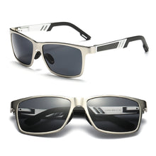 Load image into Gallery viewer, LM Men Polarized Sunglasses Aluminum Magnesium Sun Glasses Driving Glasses Rectangle Shades For Men UV400 Oculos masculino Male