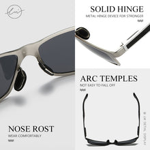 Load image into Gallery viewer, LM Men Polarized Sunglasses Aluminum Magnesium Sun Glasses Driving Glasses Rectangle Shades For Men UV400 Oculos masculino Male