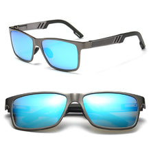 Load image into Gallery viewer, LM Men Polarized Sunglasses Aluminum Magnesium Sun Glasses Driving Glasses Rectangle Shades For Men UV400 Oculos masculino Male