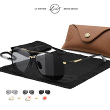 Load image into Gallery viewer, LM Men&#39;s Aviation Polarized Photochromic Sunglasses For Men Women Day Night Driving Chameleon Glasses lunettes de soleil homme
