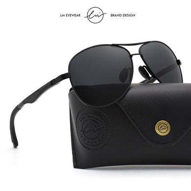 LM Men's Classic Aviation Sunglasses Men Women Polarized Aluminum Retro Sun Glasses Male Brand Designer Driving Mirror Glasses