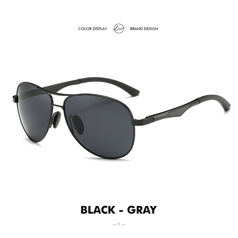 LM Men's Classic Aviation Sunglasses Men Women Polarized Aluminum Retro Sun Glasses Male Brand Designer Driving Mirror Glasses