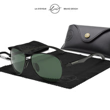 Load image into Gallery viewer, LM Men&#39;s Classic Aviation Sunglasses Men Women Polarized Aluminum Retro Sun Glasses Male Brand Designer Driving Mirror Glasses