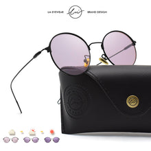 Load image into Gallery viewer, LM Photochromic Sunglasses Polarized Chameleon Classic Ultralight Small Frame Round Sun Glasses Driving Eyewear Women/Men