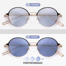 Load image into Gallery viewer, LM Photochromic Sunglasses Polarized Chameleon Classic Ultralight Small Frame Round Sun Glasses Driving Eyewear Women/Men