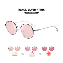 Load image into Gallery viewer, LM Photochromic Sunglasses Polarized Chameleon Classic Ultralight Small Frame Round Sun Glasses Driving Eyewear Women/Men