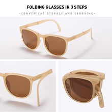 Load image into Gallery viewer, LM Sunglasses Women Men Square Glasses With Box Retro Polarized Sunglasses Photochromic Folding Glasses Oculos UV400