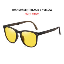 Load image into Gallery viewer, LM Sunglasses Women Men Square Glasses With Box Retro Polarized Sunglasses Photochromic Folding Glasses Oculos UV400