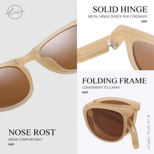 Load image into Gallery viewer, LM Sunglasses Women Men Square Glasses With Box Retro Polarized Sunglasses Photochromic Folding Glasses Oculos UV400