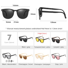 Load image into Gallery viewer, LM Sunglasses Women Men Square Glasses With Box Retro Polarized Sunglasses Photochromic Folding Glasses Oculos UV400