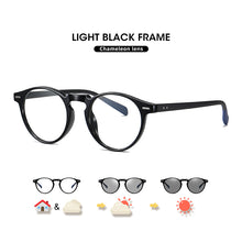 Load image into Gallery viewer, LM Photochromic Anti Blue Light Glasses Men Gaming Round Blocking Blue Ray Classic TR90 Women Protection Eyeglasses Computer