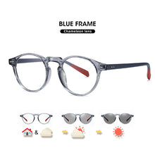 Load image into Gallery viewer, LM Photochromic Anti Blue Light Glasses Men Gaming Round Blocking Blue Ray Classic TR90 Women Protection Eyeglasses Computer