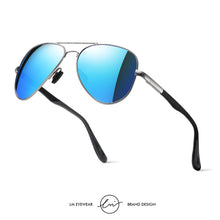 Load image into Gallery viewer, LM Pilot Men&#39;s Polarized Sunglasses Mirror Lens Driving Goggles UV400 Anti-Glare Retro Eyewear lunettes de soleil homme