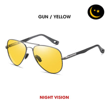 Load image into Gallery viewer, LM Pilot Men&#39;s Polarized Sunglasses Mirror Lens Driving Goggles UV400 Anti-Glare Retro Eyewear lunettes de soleil homme