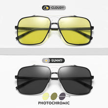 Load image into Gallery viewer, LM Trend Quality Aluminum Men&#39;s Sunglasses Photochromic Polarized Sun glasses Women Square Oversize Eyewear Oculos de sol