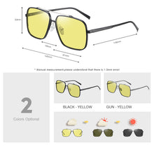 Load image into Gallery viewer, LM Trend Quality Aluminum Men&#39;s Sunglasses Photochromic Polarized Sun glasses Women Square Oversize Eyewear Oculos de sol